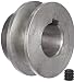 Fartools 117230 - Polea (aluminio, diámetro: 50 mm, calibre: 24 mm) Negro