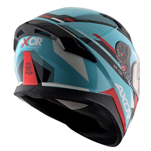 Image of Axor Helmets Axor Helmets Apex Turbine Helmet (Hex Blue Red,, Medium)