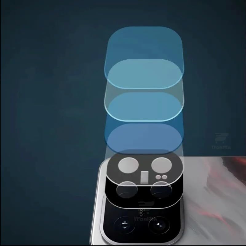 Image of Pack 1- Back Camera Glass Protector for iQOO 15 5G [3D Premium] Camera Glass Protector (Black)