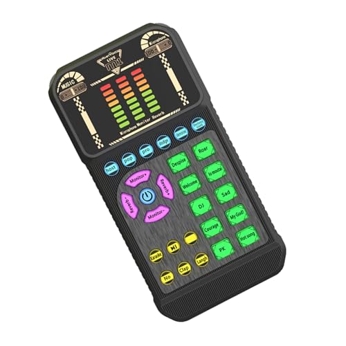 Elnwnnkc Tarjeta De Interfaces Sonido USB para Transmisión Juegos Capturas Voz Claras Tarjeta ABS Integrada