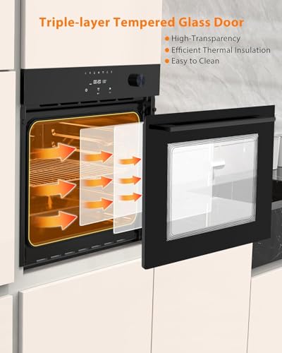 Garveehome CG-XJUYMKENAYXBEGY5BWW706X Single Wall Oven 24 Inch Built-In Electric Ovens thumb #4