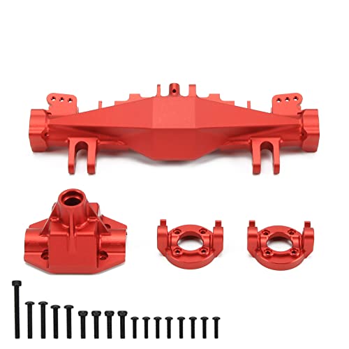 RCAWD Front Axle Housing Cover Case Set LOS242031 for Losi 1/8 LMT Series Upgrades Part Red