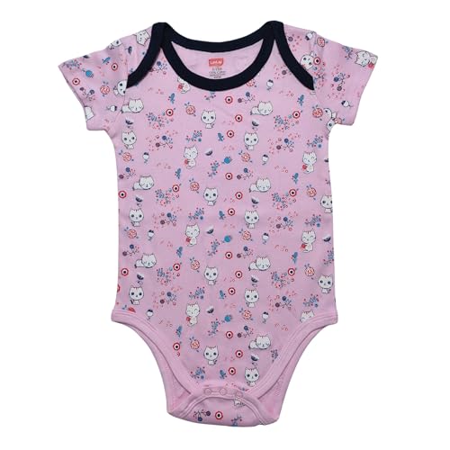 Image of LuvLap Baby Boys & Girls 100% Cotton Half Sleeve Romper /Bodysuit, Pack Of 3