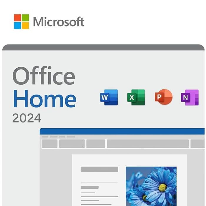 Image of Microsoft Office Home 2024 | Classic Apps: Word, Excel, PowerPoint | One-Time purchase for 1 PC /MAC | (Email delivery in 1 hours-No CD)