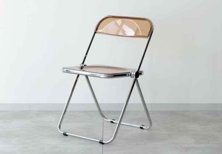 CASTELLI PLIA クリアチェア イス折り畳み椅子 リプロ デスクセット