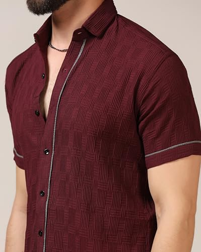Image of TOPLOT Men's Regular Fit Casual Shirt