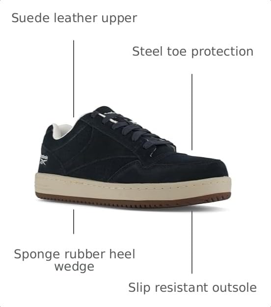 Image of Reebok Men's Soyay Steel Toe Navy 7.5 M