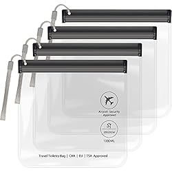 4PC Airport Security Liquids Bags
