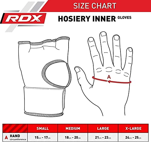 Rdx Gel Boxing Hand Wraps Inner Gloves For Men Women, Quick 75Cm Long Wrist Straps, Elasticated Padded Fist Hand Protection, Muay Thai Mma Martial Arts Punching Speed Bag Training Under Mitts Bandages #TOP2
