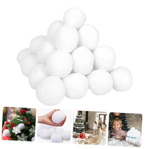 Zerodeko 50 Peças Conjunto De Brinquedos Artificiais Adereços De Jogo Bola Branca Presente Adereços