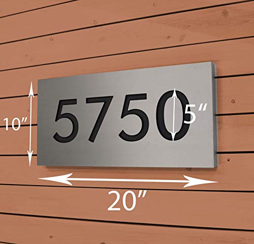 Lighted Address Sign House Numbers Placard Marker Led Light Personalized Signage #TOP1