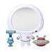 Nuby Awesome Astronaut Mirror 3Piece Interactive Baby Bath Toy Set for Fun Bath Time