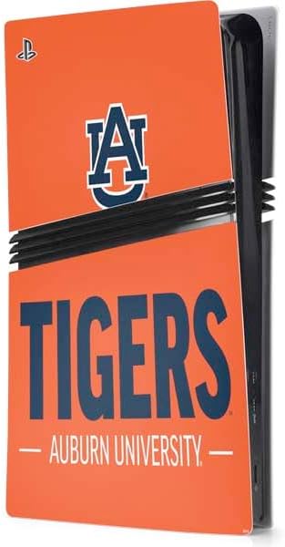 Skinit Decal Gaming Skin Compatible with PS5 Pro Console - Officially Licensed Auburn University Logo Blue Design