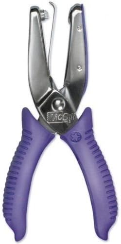BooTool(TM) McGill Punchline Hole Punch, 1/8 Inch Round, 2 Inch Reach, Chrome/Purple
