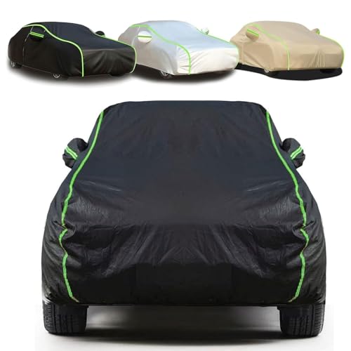 XMYAN Funda Coche para Chevrolet Camaro(2018-2021), Cubierta de Coche al Aire Libre Invierno Lluvia Impermeable Transpirable Resistente(Black,para Chevrolet Camaro(2018-2021))