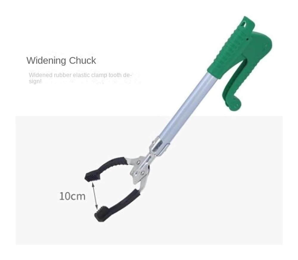 Pinza Telescopica Pieghevole, Pinza per rifiuti, Attrezzi da Giardino ausiliari per Raccogliere Oggetti dal Basso(70cm)