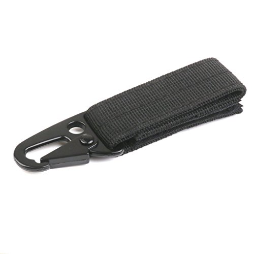 QHGstore Molle Mosqueton Del Cinturon Gancho Clave Correas Hebilla Negro Cover