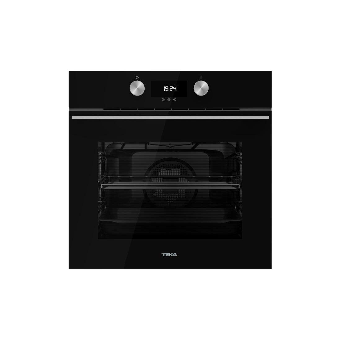 TEKA Horno Multifunción Pirolítico 60 cm - Sistema DualClean Autolimpieza Pirolítica - HydroClean PRO - 8 Funciones de Cocinado - 1 Guía Plus-Extension - Clase A+ - HLB 8400 P