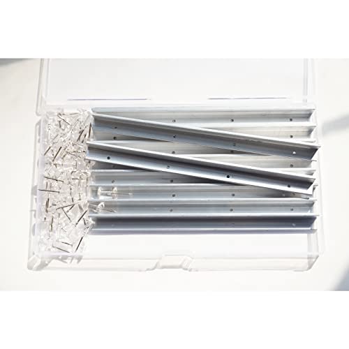 Zawagiik Layout Block System For Stained Glass Panels 6" Pack Of 12 Layout Block System For Stained Glass Supplies And Tools With 50 Push Pins For Stained Glass Making Craft #TOP5