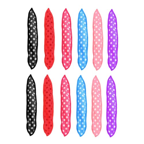 PartyKindom 24pcs Sleep Hair Curlers Pillow Sponge Hair Rollers for Styling Non-slip Gentle Portable