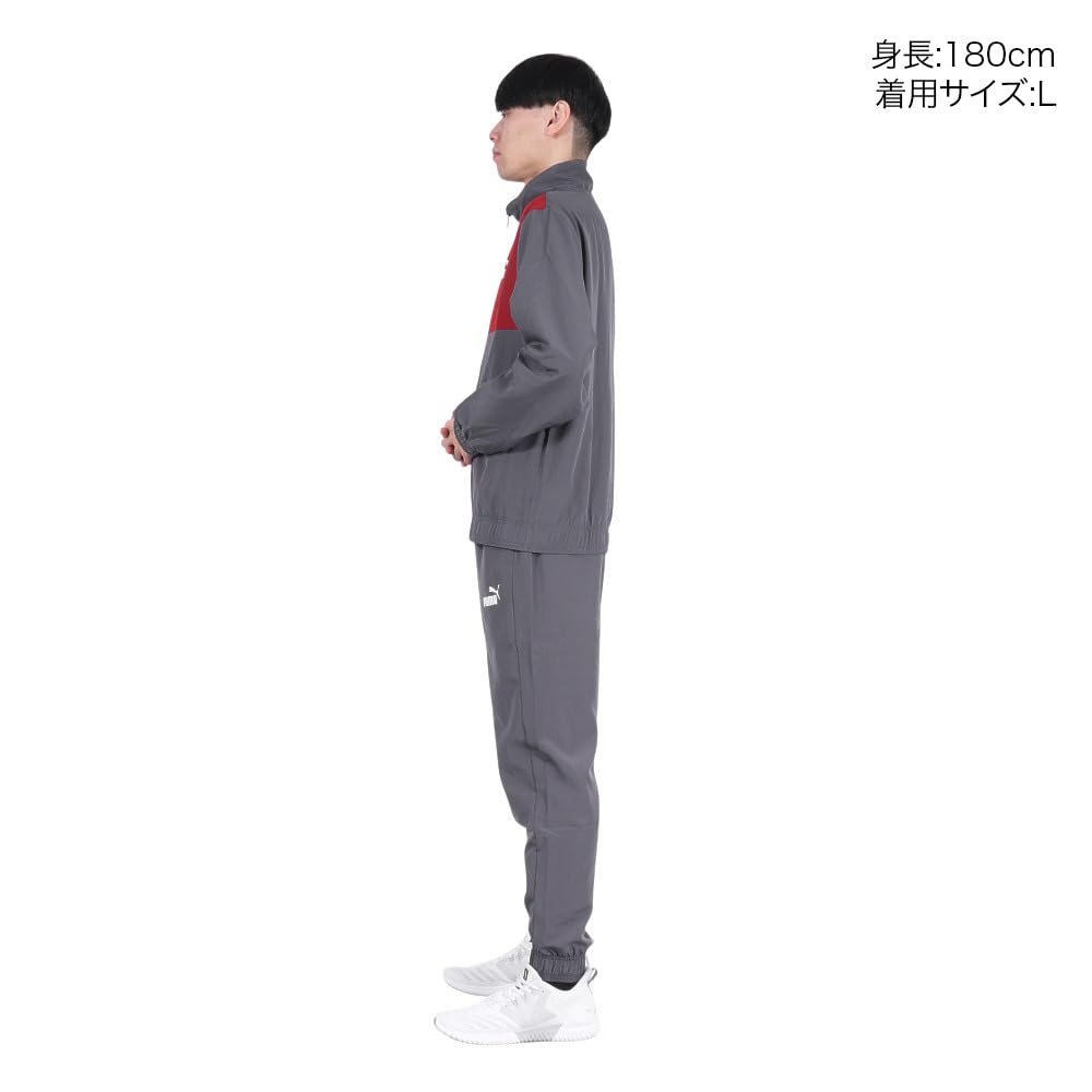 P108新品【XL】プーマ ウーブン 裏メッシュ　PUMA セットアップ PUMA 即納可☆【PUMA】プーマ ウーブントラックスーツ メンズ 裏