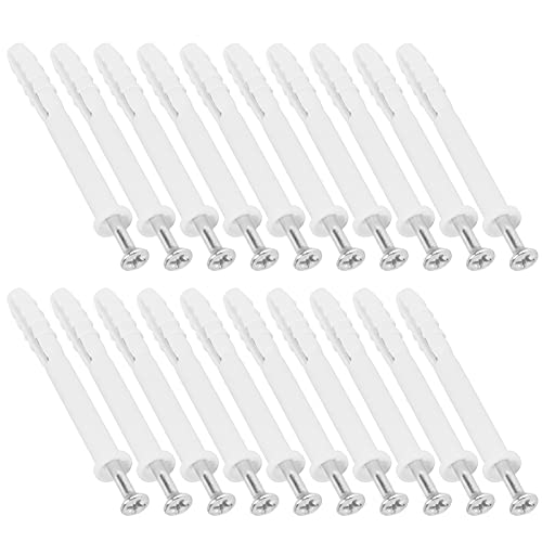 20Set Drywall Wall Anchors Screw, Self Tapping Screws Kit, 80mm 3.1in Expansion Screw,for 8mm Impact Drill, Expansion for Concrete,Bricks,Furniture Hardware