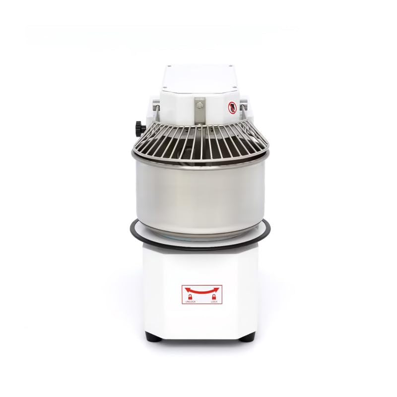 Impastatrice professionale 30 litri trifase - 2 velocità con testa sollevabile e serbatoio estraibile