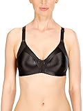 Stützender, voll abdeckender BH mit weichen Körbchen ohne Drähte von Naturana - 5063 Gr. 105D, schwarz