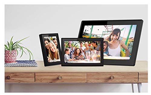 Porta-Retratos Digital inteligente Minolta Smart Wi-fi LCD 10” Touch Screen 8GB, MN632, Preto