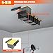 TORACK Garage Ceiling Bin Storage Rack, Adjustable Heavy Duty Overhead Tote Storage Rail System(for 5 Bins, Bins are not included)