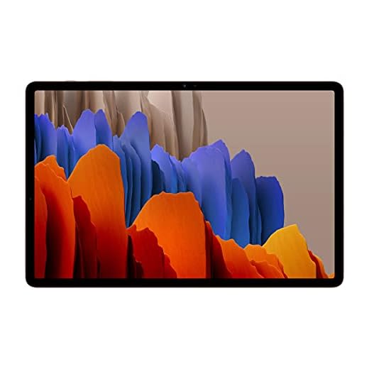 Samsung Galaxy Tab S7+ Wi-Fi 12.4" (256 GB Interminne, 8 GB RAM, Android, Tysk Version), Brons