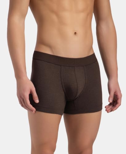 Image of Jockey LM06 Men Bamboo Cotton Elastane Stretch Breathable Mesh Trunk with StayDry Treatment