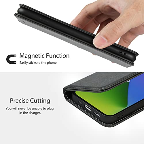 Étui cuir pour iPhone 15 Plus Havaya protège vos cartes noir - 4