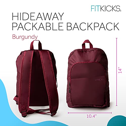 Mochila plegable deportiva para mujer color Burgundy miniatura 2