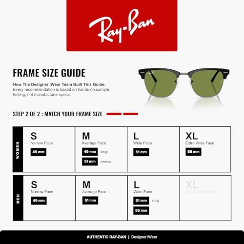 Image of Ray-Ban RB3016 Clubmaster Classic Square Sunglasses for Men for Women