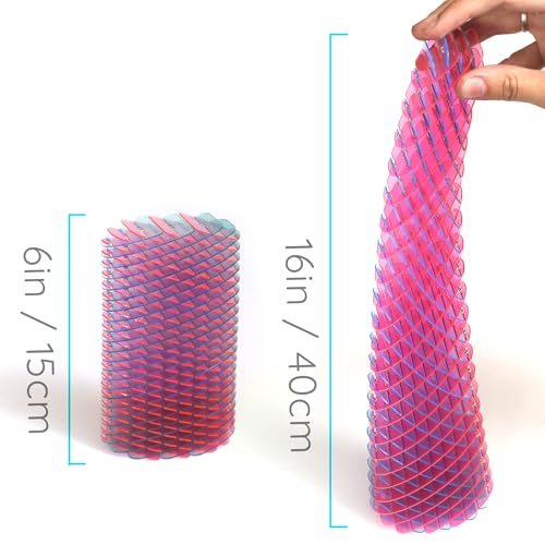 Image of Morf Fidget Sensory Spring Berry - 3D Slug Spring Toy for Kids, Teens, and Adults - Stretchy, Quiet, Stress and Anxiety Relief, Focus - for Play, School, Work Gifts, Great for Classroom, Office