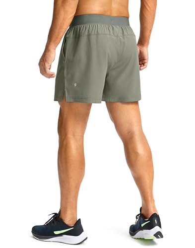 Image of Soothfeel Men's Running Shorts with Zipper Pockets 9 inch / 7 inch / 5 inch Quick Dry Eight Basketball Gym Workout Athletic Shorts