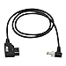 ZITAY D-Tap to DC 12V Power Cable Angle DTap DC 2.5x5.5mm Compatible with Atomos Ninja Shogun Blackmagic Video Assist Monitor Hollyland Mars 400s Lectrosonics Receiver