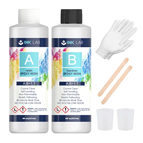 Kit Resina Epossidica Trasparente 800g + Pigmento Metallico Rame RESIN PRO Per Gioielli, Fai Da Te E Rivestimenti