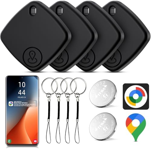 Air Tracker Android Lot de 4, Smart Traceur Tag Localisateur D’Ob...