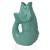 GERÄUSCHLOSE KARAFFE IN FISCHFORM: Außergewöhnliche Design-Karaffe in Fischform mit einem Fassungsvermögen von 2,4l zum Servieren von Getränken oder als stylische Vase