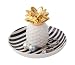 Jojuno Ceramic Pineapple Ring Holder Ananas Jewelry Dish Decor Jewelry Organizer, Jewelry Tray, Pineapple Jewelry Plate