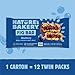 Nature's Bakery Whole Wheat Fig Bars, Blueberry, Real Fruit, Vegan, Non-GMO, Snack bar, Twin packs- 12 count