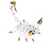 ChangThai Design 4" Hand Blown Glass Scorpion Sculpture - Clear Gold Crystal Art | Premium Arachnid Collectible Decor Gift