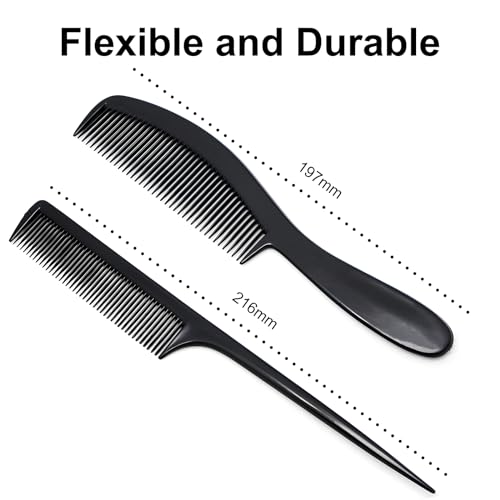Set de 10 peines premium de fibra de carbono negro miniatura 6