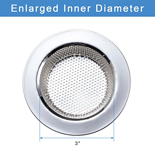 2 Pcs Sink Strainer for Most Kitchen Sink Drain Basket, Upgraded Double-Layer Safe Design Kitchen Sink Strainer (Outer Diameter 4.5 Inch) - Image 6