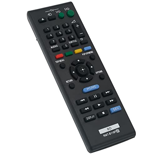 RMT-B118P Replacement Remote Control Fit for Sony Blu-ray Disc DVD Player BDP-S186 BDP-S185, Black - Image 3