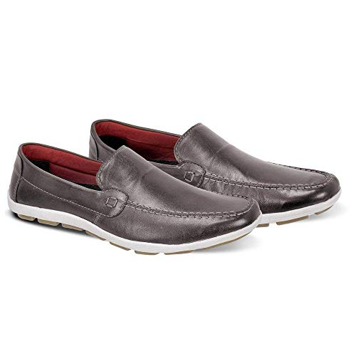 Sapatilha Casual Masculina Couro Legítimo Bm Brasil Café