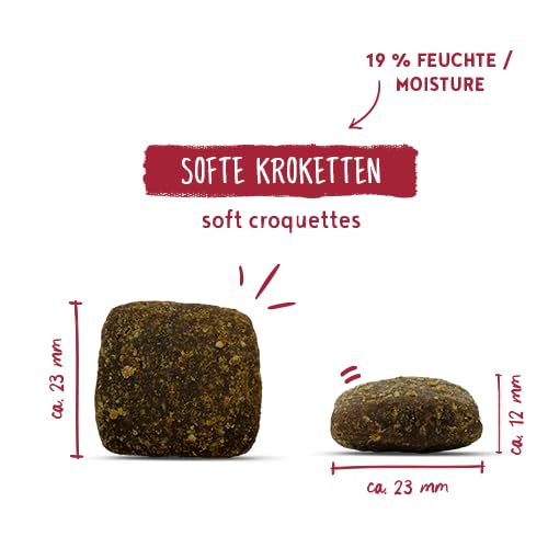 bosch HPC SOFT Maxi Wasserbüffel & Süßkartoffel | halbfeuchtes Hundefutter für ausgewachsene Hunde großer Rassen | Single Protein | grain-free | 1 x 12.5 kg