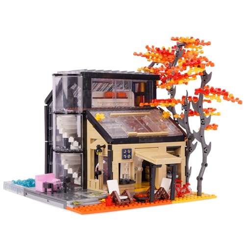 Oichy ミニブロック 建物 部屋 ハウス おもちゃ メープルハウス 組み立てキット 子供向け 大人向け ブロックセット メープル 秋 DIY 手作り 模型 知育玩具 Maple Villa 入学 お祝い 誕生日 クリスマス プレゼント 贈り物